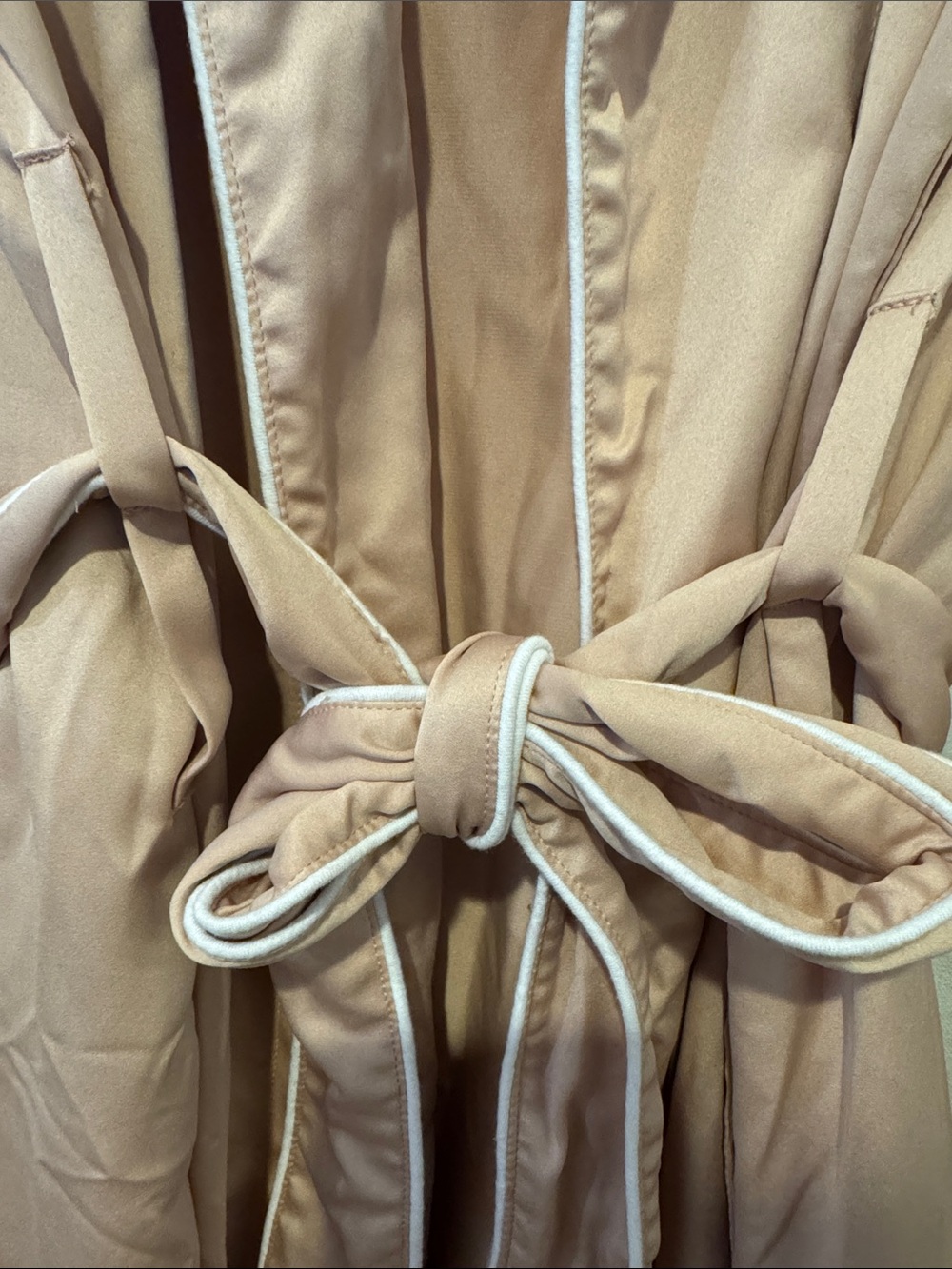 Pottery Barn Blush Pink Satin Robe - Picture 3 of 6